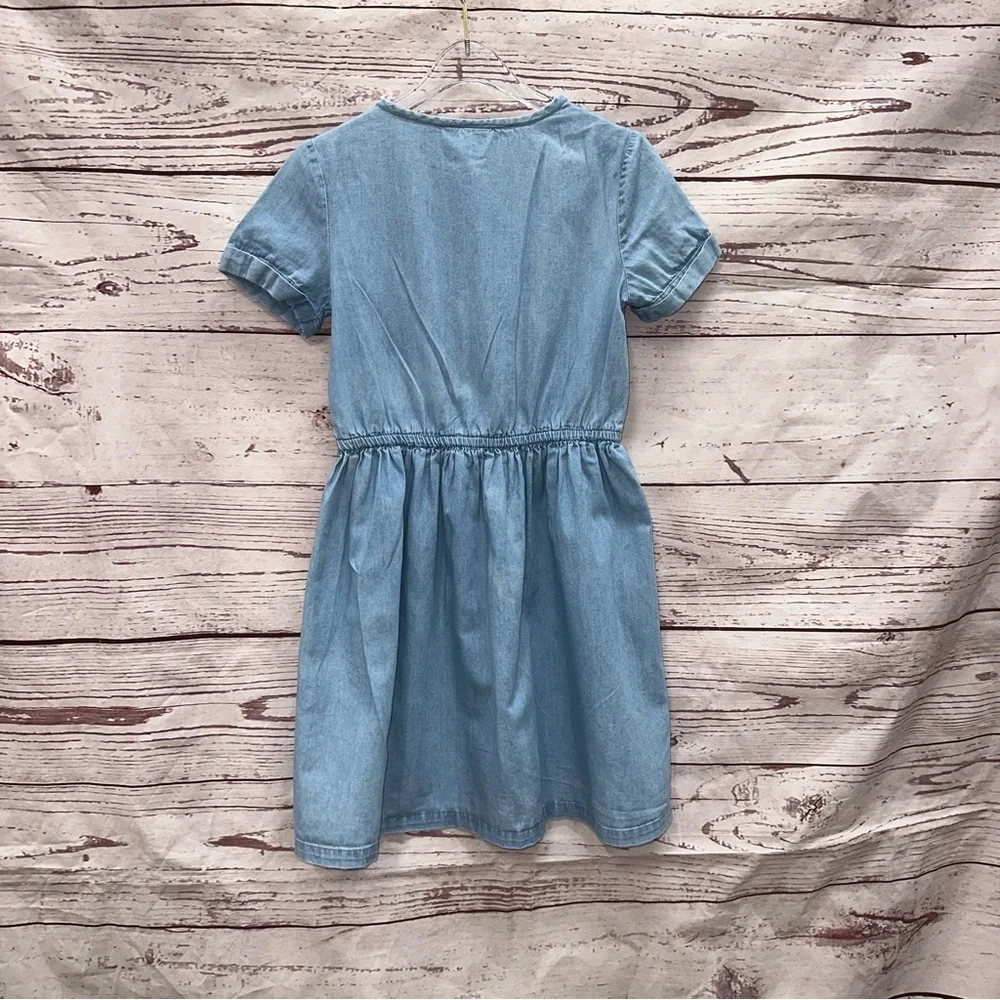 Gap Girl's A-Lined Chambray Flare Dress Size Small